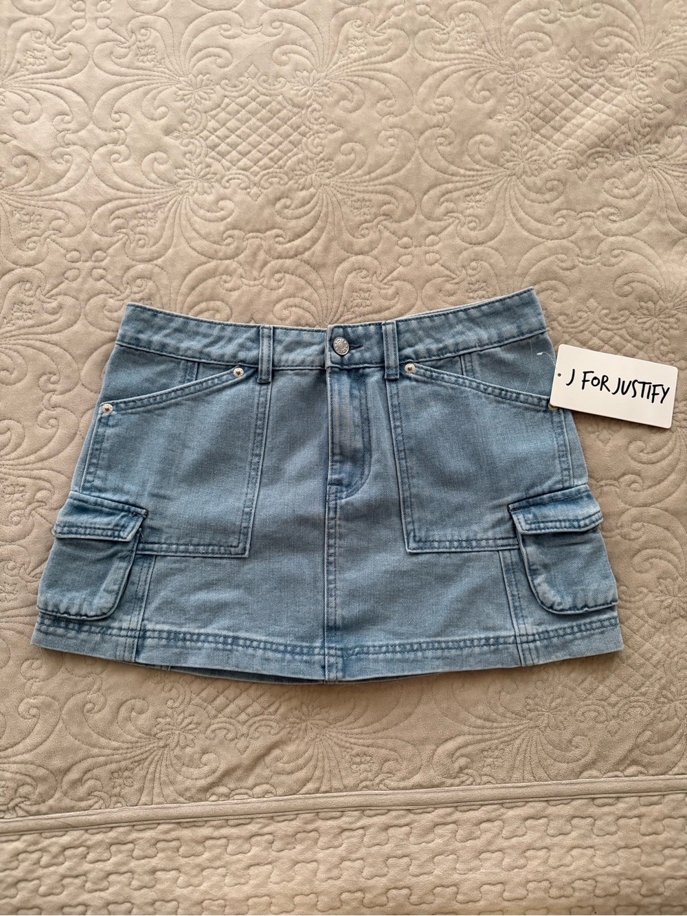 Light Wash Denim Skirt